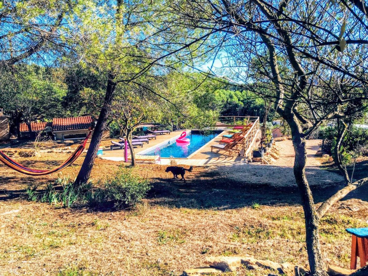 Arche De Noe Atypique, Boheme , Nature, Piscine Chauffee De Paques A Toussaint , Spa , Sauna , Loisirs Le Beausset Exterior photo